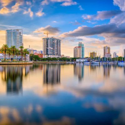 St Pete downtown bay view