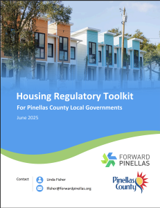 Cover page of the Housing Regulatory Toolkit with Pinellas County and Forward Pinellas logos.